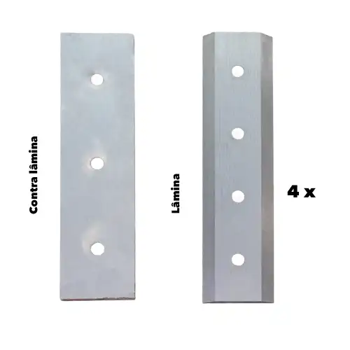 Kit 4 Lâminas com Contra Lâmina pBiotriturador Donker´s BT42S e BT42RS 